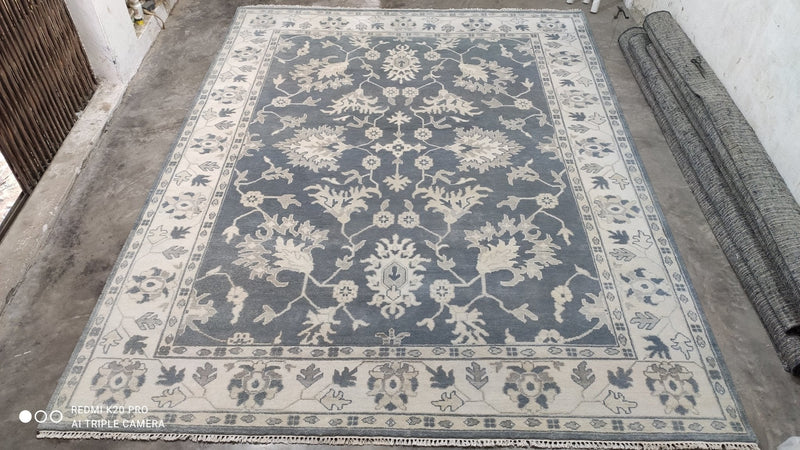 Kim Hand-Knotted 9x12 Oushak | Banana Manor Rug Company