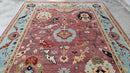 Kimball Rust and Light Blue Oushak Rug | Banana Manor Rug Company