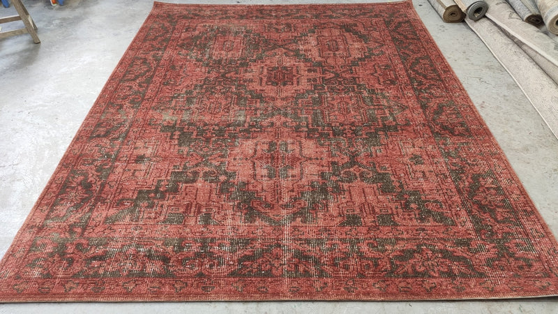 Kimber 8x10 Hand-Knotted Rust Oushak Rug | Banana Manor Rug Company