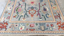 Kira 6x9 Light Grey Hand-Knotted Oushak Rug | Banana Manor Rug Company