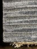 Kitty Sanchez 2.6x22 Silver and Grey Handwoven Runner | Banana Manor Rug Factory Outlet