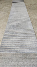 Kitty Sanchez 2.6x22 Silver and Grey Handwoven Runner | Banana Manor Rug Company