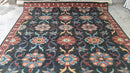 Korra 8x10 Black and Red Hand-Knotted Kashan Rug | Banana Manor Rug Company