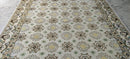 Kristine Riis 8x10 Brown and Ivory Hand-Knotted Oushak Rug | Banana Manor Rug Company