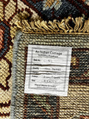 Lafayette 8.3x10 Light Green and Ivory Hand-Knotted Oushak Rug | Banana Manor Rug Company