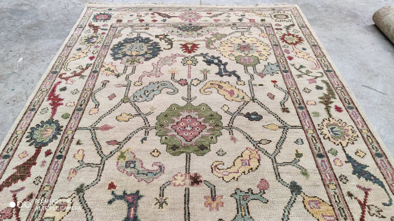 Lana Hand-Knotted 5x8 Oushak | Banana Manor Rug Company