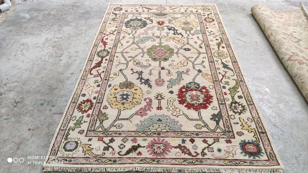 Lana Hand-Knotted 5x8 Oushak | Banana Manor Rug Company