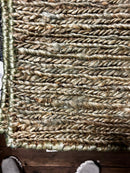 Lana Turner 2.6x8 Aqua Handwoven Jute Soumak Runner | Banana Manor Rug Factory Outlet