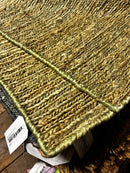 Lana Turner 2.6x8 Aqua Handwoven Jute Soumak Runner | Banana Manor Rug Factory Outlet