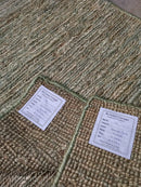 Lana Turner 2.6x8 Aqua Handwoven Soumak Runner | Banana Manor Rug Company