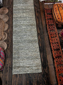 Lana Turner 2.6x8 Aqua Handwoven Soumak Runner | Banana Manor Rug Company