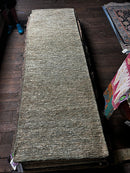 Lana Turner 2.6x8 Aqua Handwoven Soumak Runner | Banana Manor Rug Company