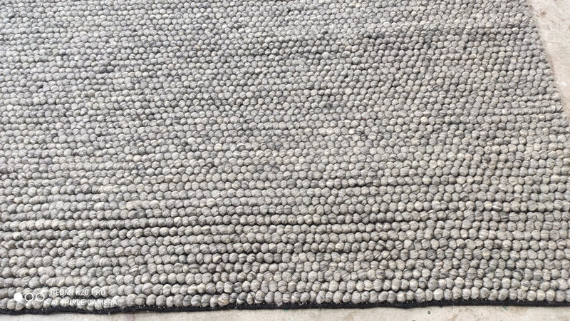 Lance Burton 6.6x8 Handwoven Grey Goti Rug | Banana Manor Rug Company