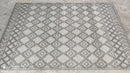Laos Grey and White Diamond Handwoven Durrie Rug (Multiple Sizes) | Banana Manor Rug Company