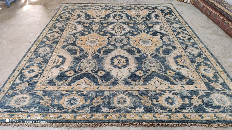 Lars 8x10 Hand-Knotted Oushak | Banana Manor Rug Company