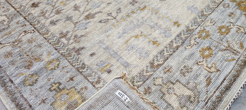 Laura Day Tan Hand-Knotted Oushak Rug 8x10 | Banana Manor Rug Company