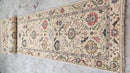 Lauren 3x14 Hand-Knotted Off White Oushak Runner | Banana Manor Rug Company