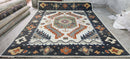 Lauren Graham 9x12 Grey and Ivory Hand-Knotted Oushak Rug | Banana Manor Rug Company