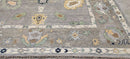 Lauren Hutton 9x12 Grey and Tan Hand-Knotted Oushak Rug | Banana Manor Rug Company
