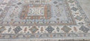 Lauren Rogan Aqua and Ivory Hand-Knotted Oushak Rug 8x9.9 | Banana Manor Rug Company