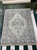 Laurie 8x10 Hand Knotted Oushak | Banana Manor Rug Company