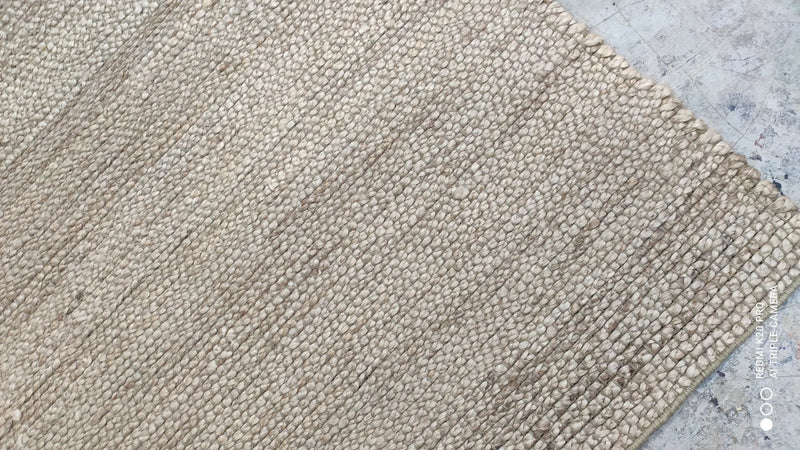 Lawrence Bourne III 2.9x8 Natural and Grey Handwoven Jute Runner | Banana Manor Rug Company