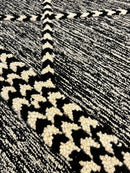 Leïla Bekhti 5x7.6 Ivory and Blue Hand-Tufted Rug | Banana Manor Rug Factory Outlet