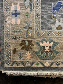 Lena 8.9x12 Grey Hand-Knotted Oushak Rug | Banana Manor Rug Company