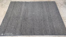 Lennox Lewis 5.6x7 Charcoal Handwoven Durrie Rug | Banana Manor Rug Company