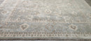 Leslie Caron 12x15 Grey and Silver Hand-Knotted Oushak Rug | Banana Manor Rug Company