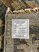 Lexie 8x9.9 Light Grey Hand-Knotted Oushak Rug | Banana Manor Rug Company
