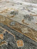 Lexie 8x9.9 Light Grey Hand-Knotted Oushak Rug | Banana Manor Rug Company