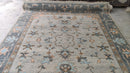 Lexie 8x9.9 Light Grey Hand-Knotted Oushak Rug | Banana Manor Rug Company