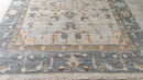 Lexie 8x9.9 Light Grey Hand-Knotted Oushak Rug | Banana Manor Rug Company