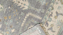 Lianna 8x10 Grey and Ivory Hand-Knotted Oushak Rug | Banana Manor Rug Company