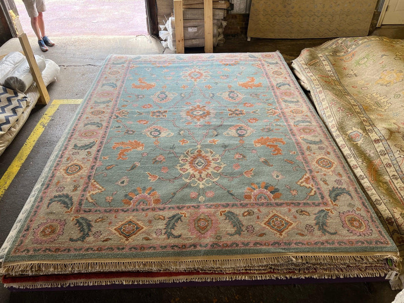 Libby 8x10 Hand Knotted Oushak | Banana Manor Rug Company