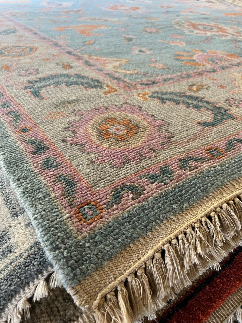 Libby 8x10 Hand Knotted Oushak | Banana Manor Rug Company