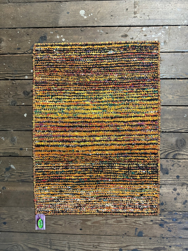 Lil' Dickie 2x3 Assorted Hand-Knotted Sari Silk Rugs | Banana Manor Rug Factory Outlet