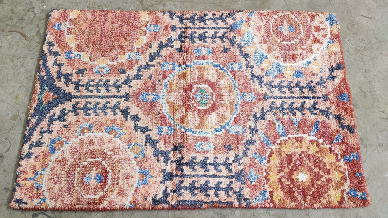 Lil' Dickie 2x3 Assorted Hand-Knotted Sari Silk Rugs | Banana Manor Rug Company
