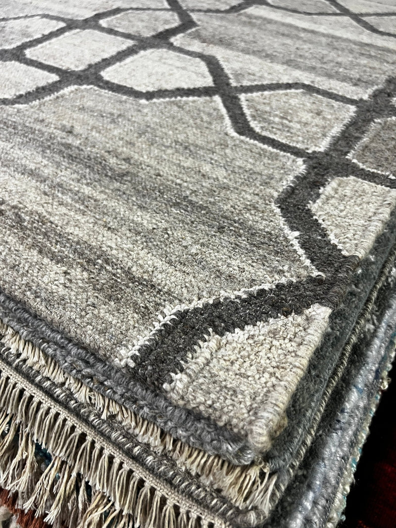 Lil' Ruggiez 3x5 Natural Geometric Durrie Rug (assorted Colors) | Banana Manor Rug Factory Outlet