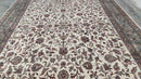 Lina 9.6x12.6 Ivory Hand-Knotted Oriental Rug | Banana Manor Rug Company