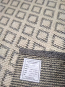 Lindsay Bluth Fünke 8.6x7.9 Ivory and Grey Handwoven Rug | Banana Manor Rug Company
