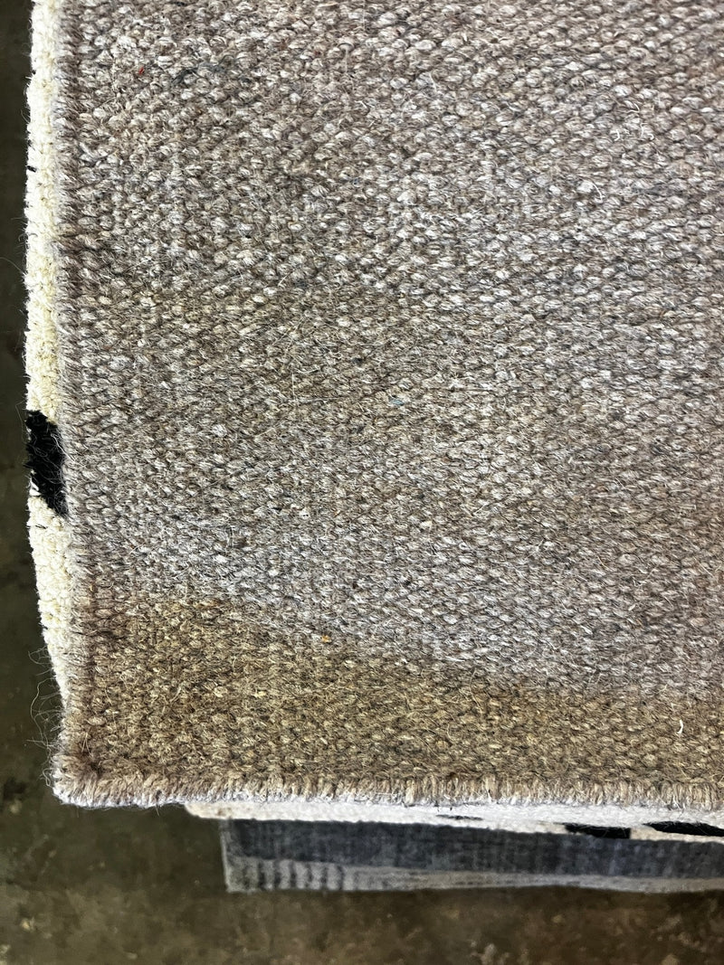 Linus Jackson Grey Handwoven Pet Yarn Durrie Rug (Multiple Sizes & Styles) | Banana Manor Rug Factory Outlet