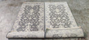 Lisa Henderson Grey and Silver Hand-Knotted Oushak Rug 2x4 | Banana Manor Rug Company