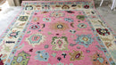 Lisa Loven Kongsli 9x12 Pink and Ivory Hand-Knotted Oushak Rug | Banana Manor Rug Company