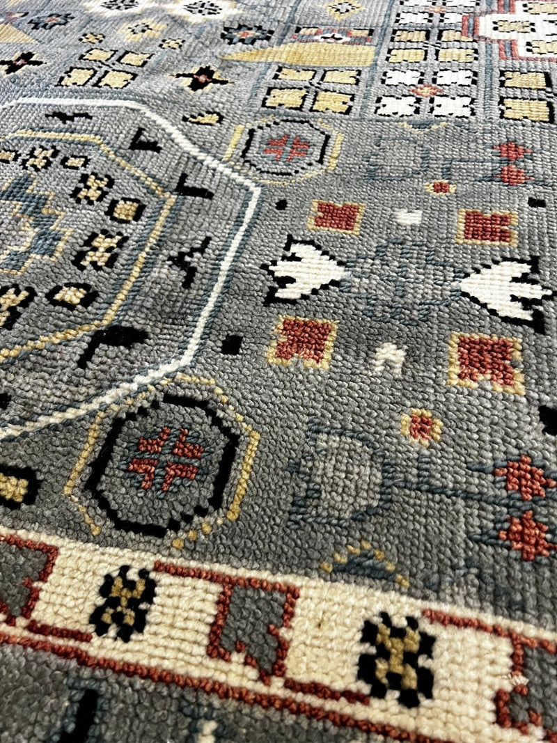 Liv Ullmann 9x12.3 Grey Mix Hand-Knotted Mamluk Rug | Banana Manor Rug Company