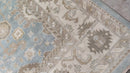 Lola 9.3x11.9 Aqua Blue Hand-Knotted Oushak Rug | Banana Manor Rug Company