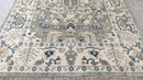 Louisa 7.9x10 Light Green and Ivory Hand-Knotted Oushak Rug | Banana Manor Rug Company