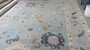 Lovelyn 12x15 Aqua Blue Hand-Knotted Oushak Rug | Banana Manor Rug Company