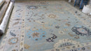 Lovelyn 12x15 Aqua Blue Hand-Knotted Oushak Rug | Banana Manor Rug Company